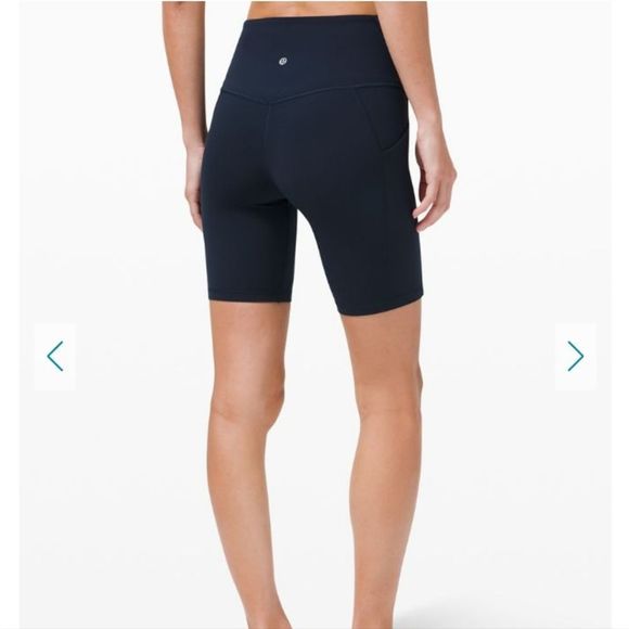 [SOLD] Lululemon Align High-Rise Short 8" Pockets True Navy sz 4 - Picture 2 of 8